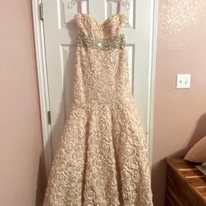Blush Prom Dress- size 12